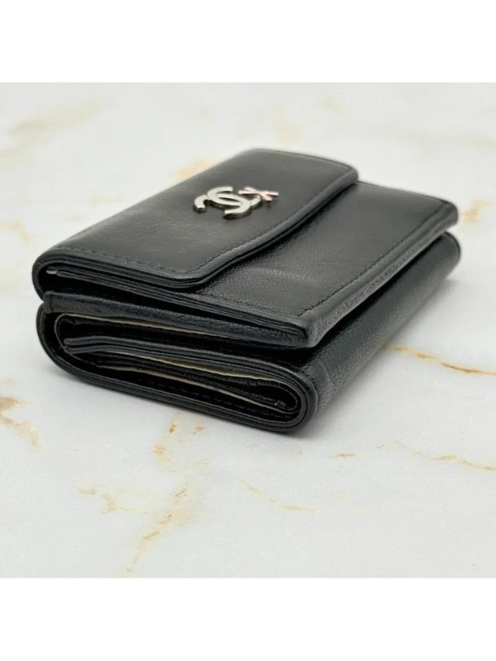 Chanel Ski Motif Trifold Wallet